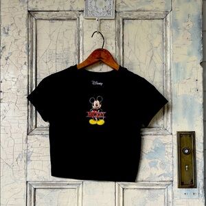 Disney Black Tee with Mickey Mouse Design